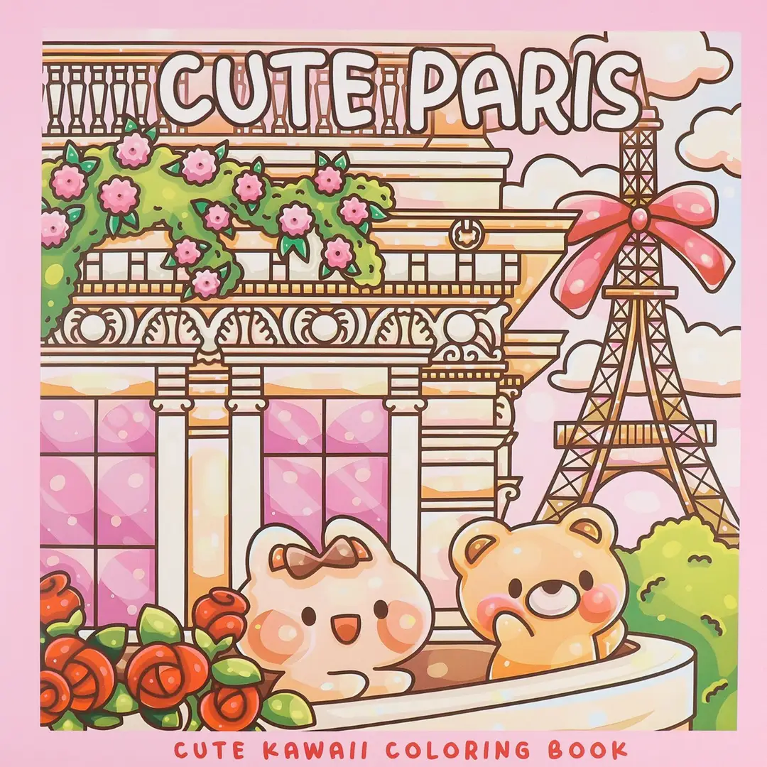 Little Cuddles Adult and Teen Coloring Book Cute Animal Friends Cross Border Coloring Book