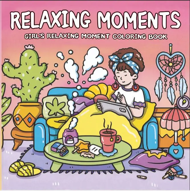 Little Cuddles Adult and Teen Coloring Book Cute Animal Friends Cross Border Coloring Book
