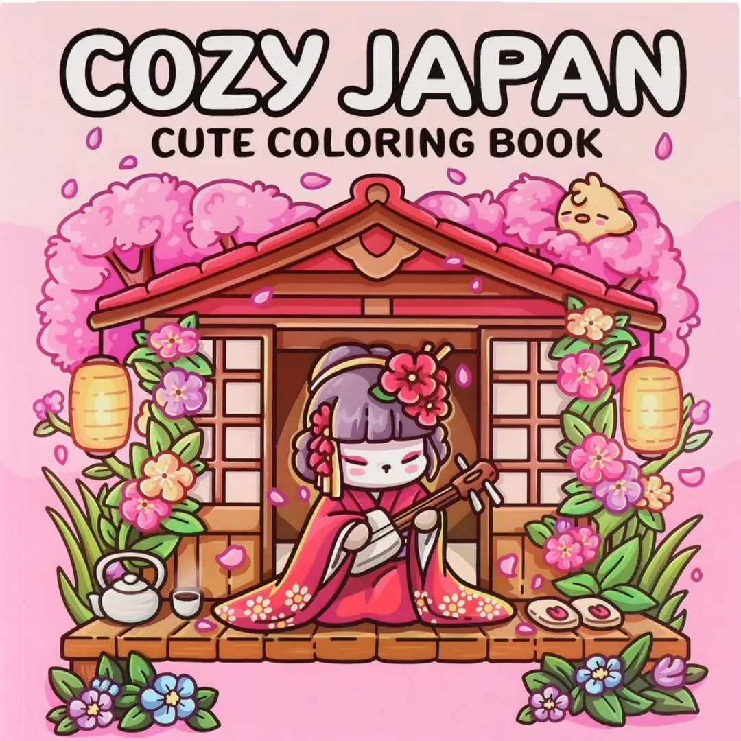 Little Cuddles Adult and Teen Coloring Book Cute Animal Friends Cross Border Coloring Book
