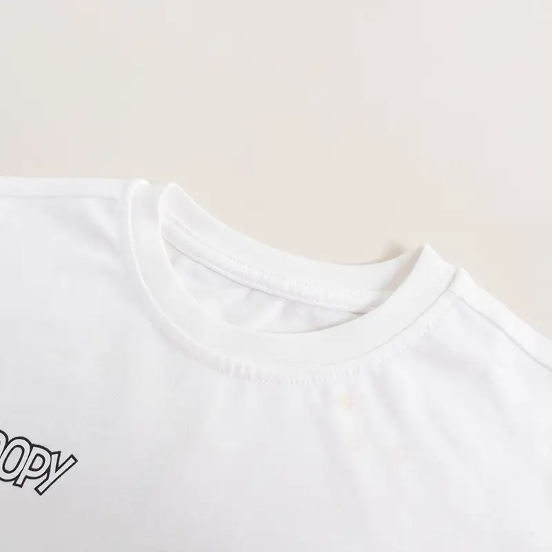 Boys Cotton Cartoon T-Shirt White Small Medium