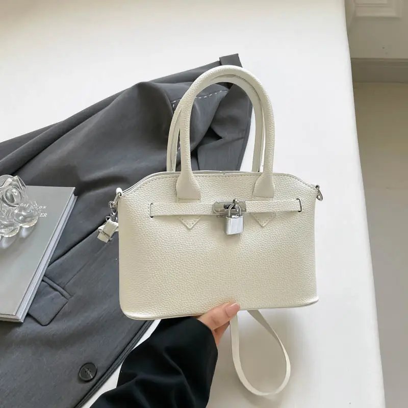 White Korean Style Shoulder Bag for Women - Image 2