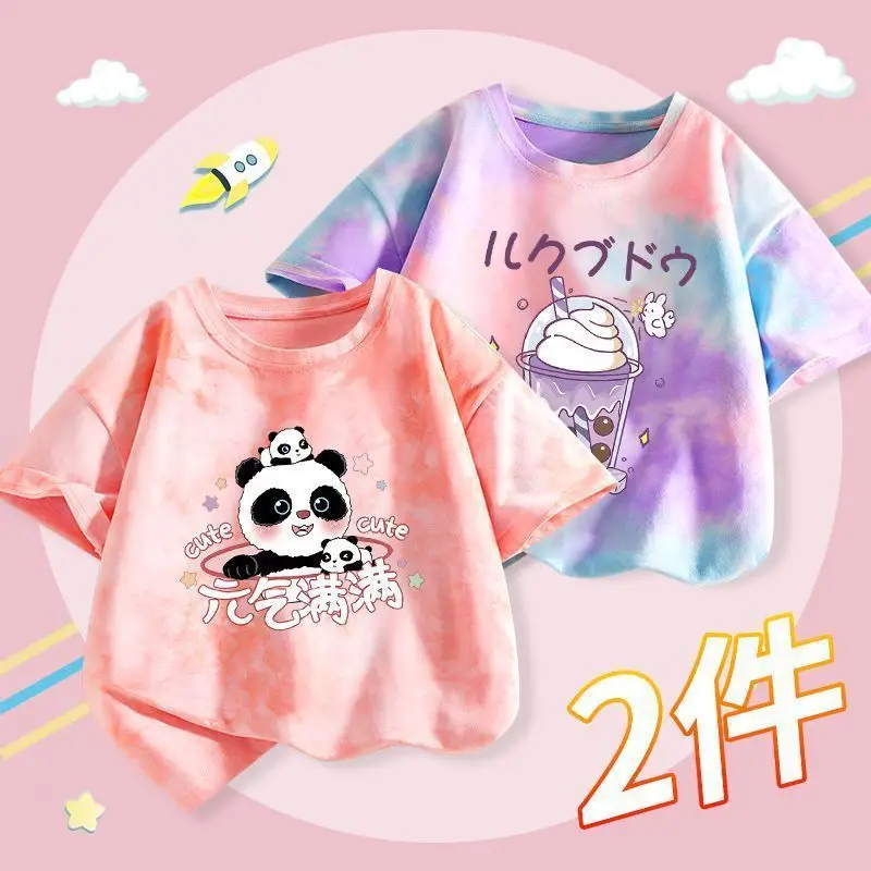Boys Tie-Dye T-Shirt 2025 Summer Short Sleeve
