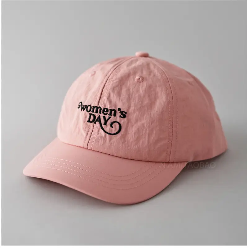 Women's Pink Letter Embroidered Baseball Cap - Image 2