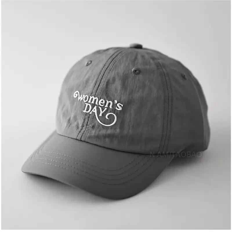 Women's Pink Letter Embroidered Baseball Cap - Image 8