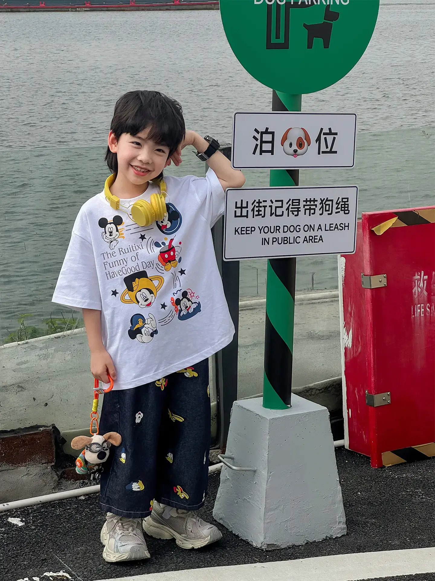 Naughty Rabbit Cartoon Print Boys T-Shirt Summer Wear