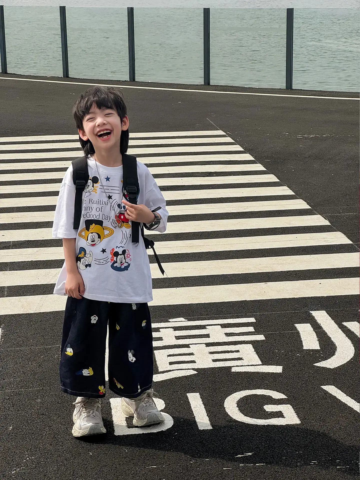 Naughty Rabbit Cartoon Print Boys T-Shirt Summer Wear