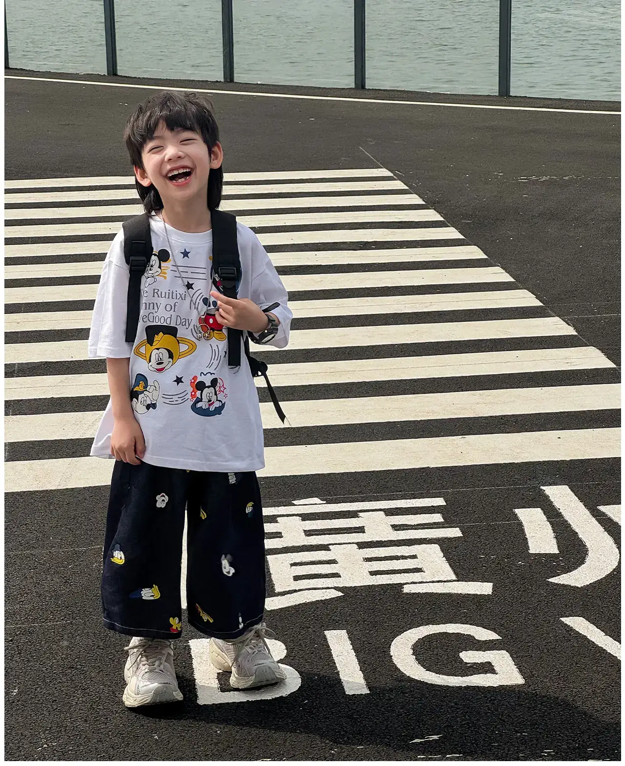 Naughty Rabbit Cartoon Print Boys T-Shirt Summer Wear — feature 14