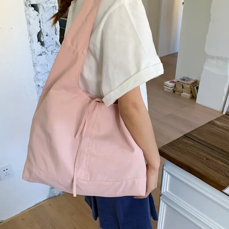 Korean Style Bow Strap Bag Large Capacity Fashionable Versatile Portable Shoulder Bag