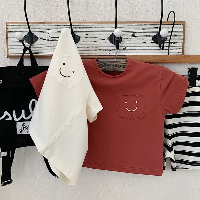 Children's T-Shirt Set Summer 2025 Cartoon Design