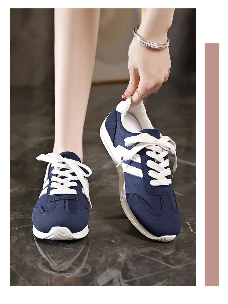Spring 2025 New Korean Style White Shoes sneaker Women's Thick Sole Increased Casual Internet Celebrity Hot Daddy Forrest Gump Shoes — feature 16