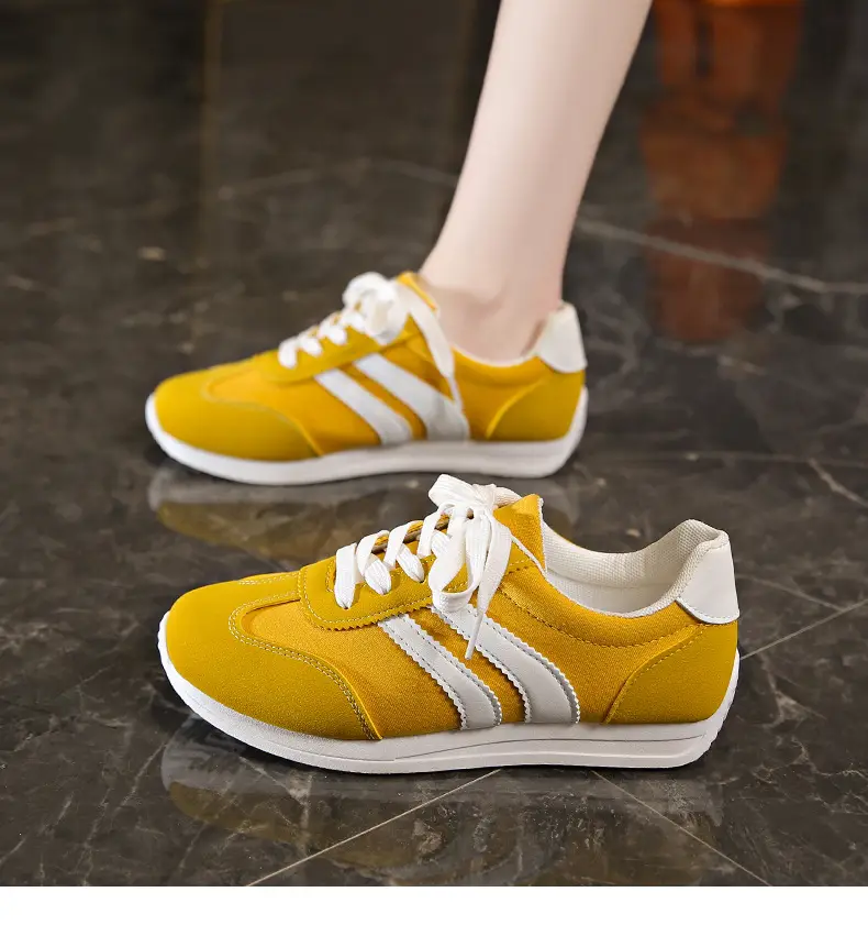 Spring 2025 New Korean Style White Shoes sneaker Women's Thick Sole Increased Casual Internet Celebrity Hot Daddy Forrest Gump Shoes — feature 17