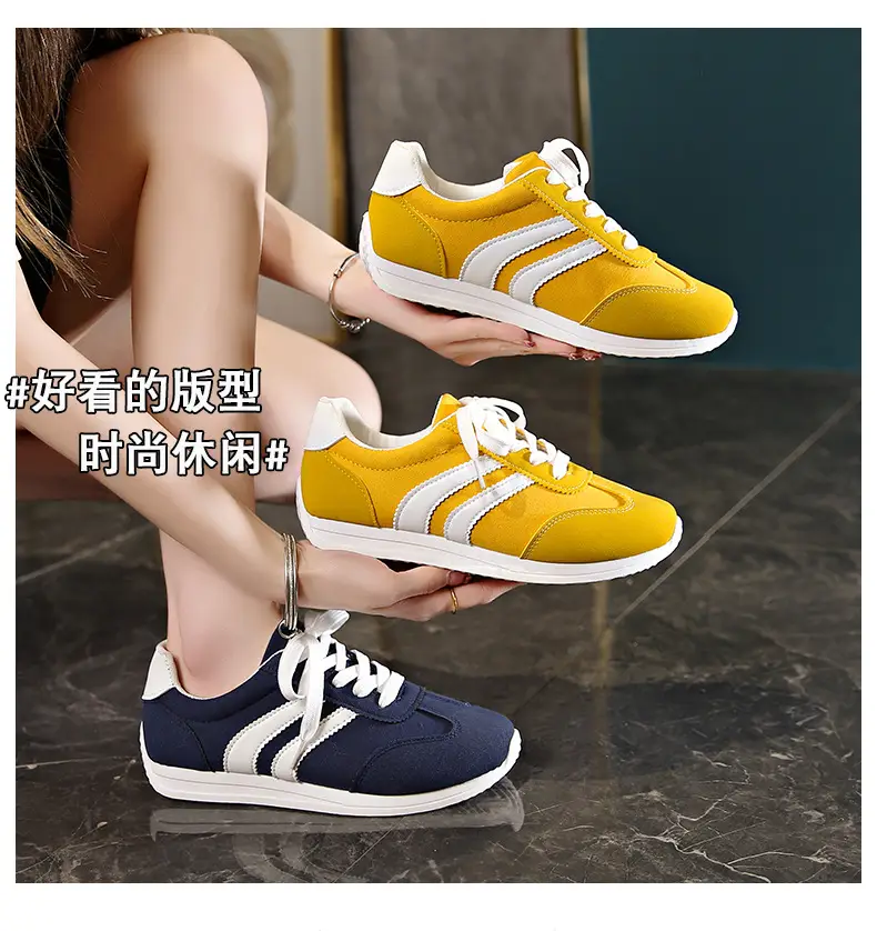 Spring 2025 New Korean Style White Shoes sneaker Women's Thick Sole Increased Casual Internet Celebrity Hot Daddy Forrest Gump Shoes — feature 3