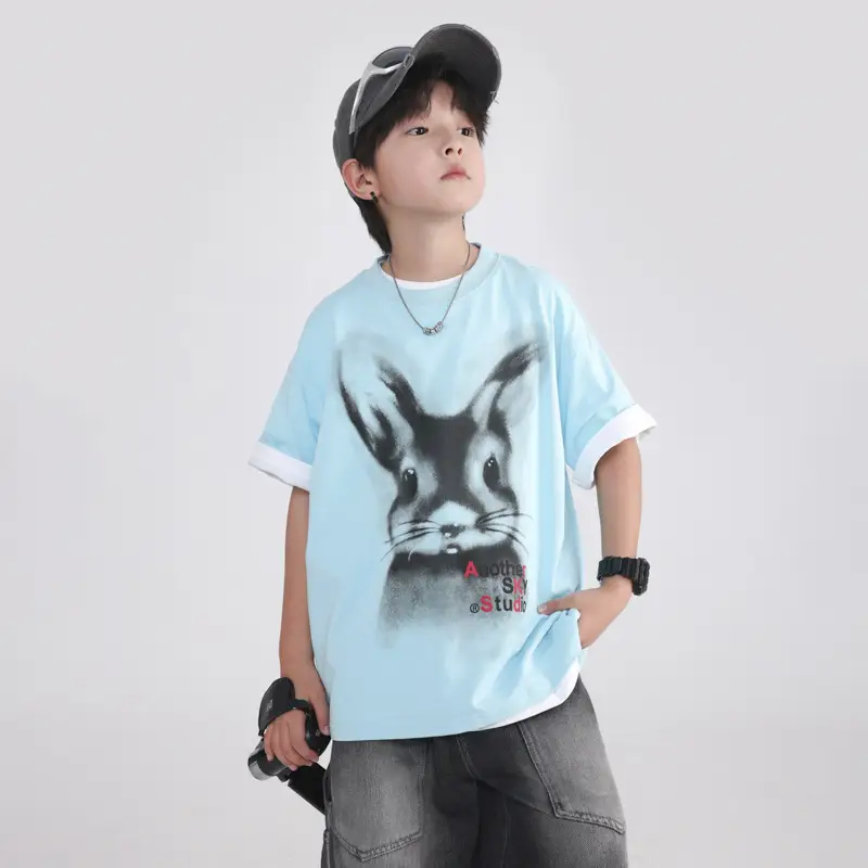 Boys Cotton Cartoon T-Shirt 2026 Summer Loose Fit - Image 5