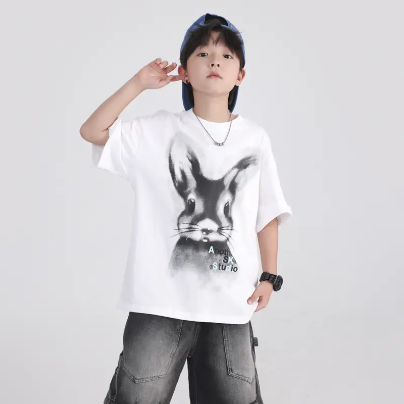 Boys Cotton Cartoon T-Shirt 2026 Summer Loose Fit - Image 6