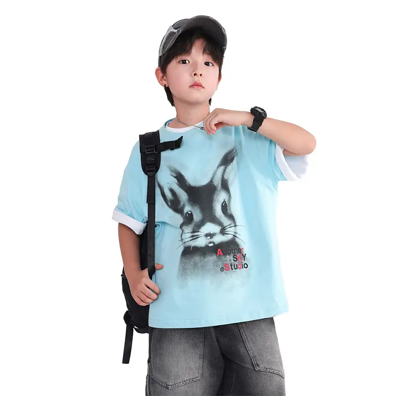 Boys Cotton Cartoon T-Shirt 2026 Summer Loose Fit - Image 7