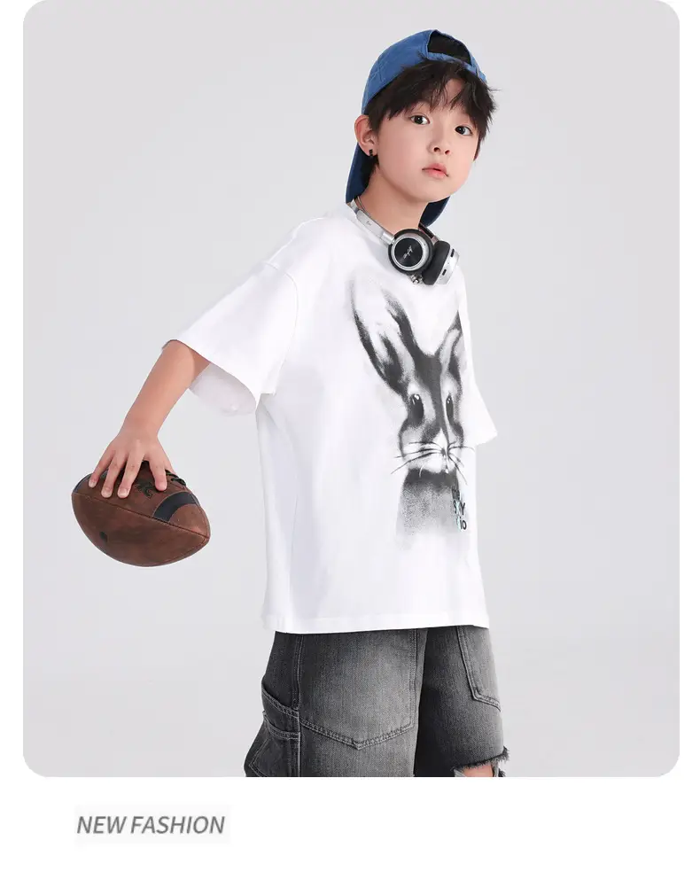 Boys Cotton Cartoon T-Shirt 2026 Summer Loose Fit — feature 10