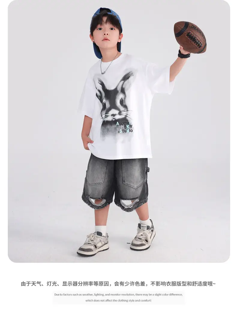 Boys Cotton Cartoon T-Shirt 2026 Summer Loose Fit — feature 8