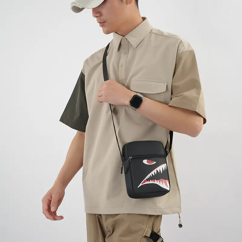 Men's Cartoon Crossbody Bag Waterproof Lightweight