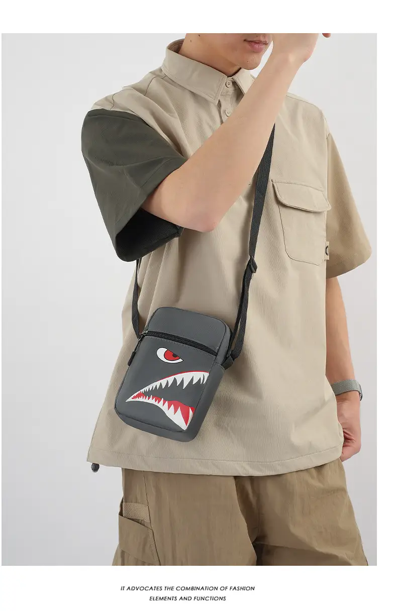 Men's Cartoon Crossbody Bag Waterproof Lightweight — feature 10