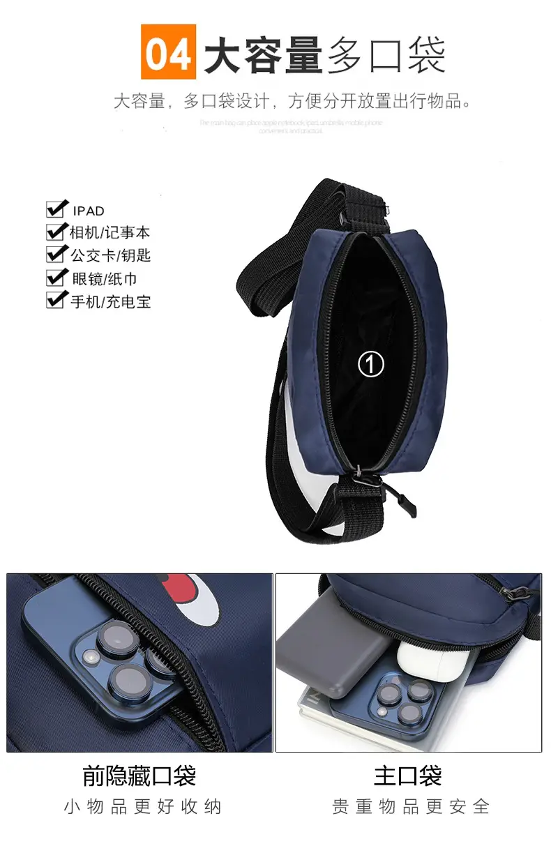 Men's Cartoon Crossbody Bag Waterproof Lightweight — feature 4