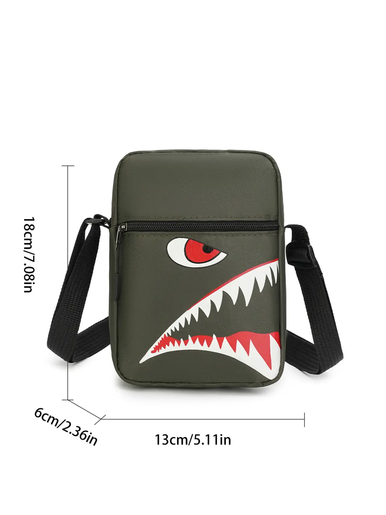 Men's Cartoon Crossbody Bag Waterproof Lightweight