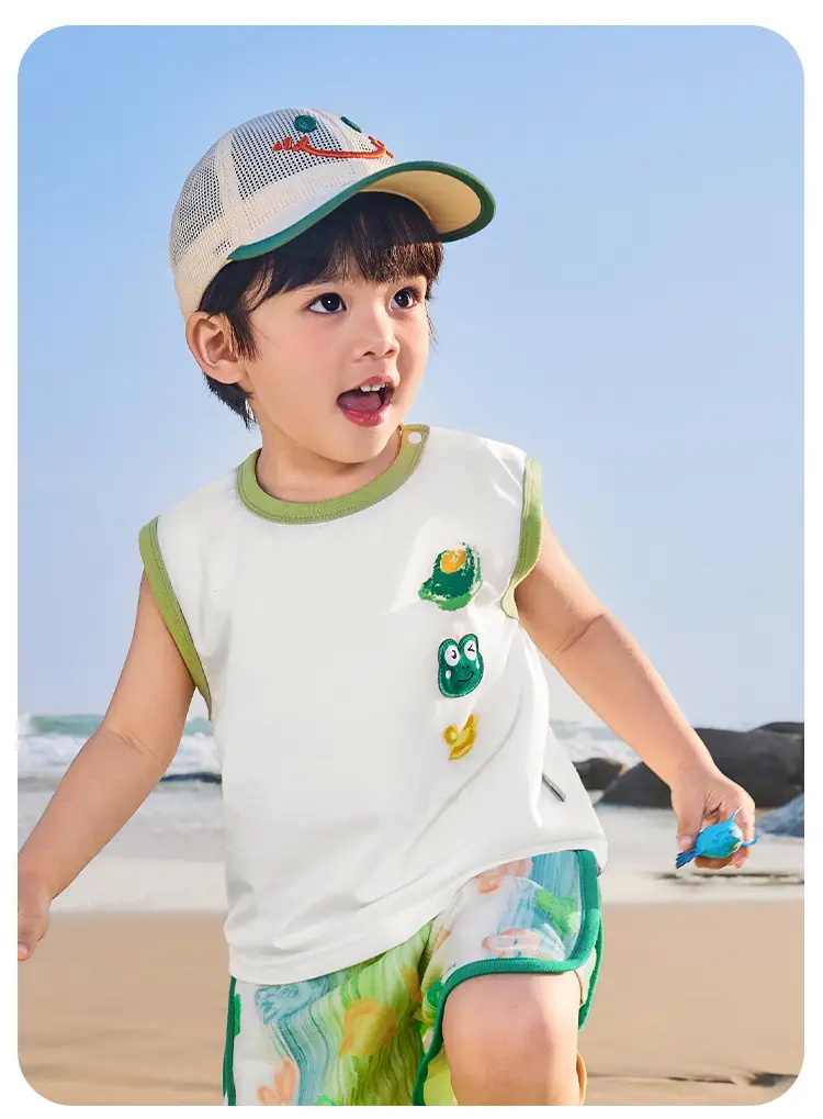 Kaka Panda Boys Shorts Cream Summer 39 Yuan — feature 10