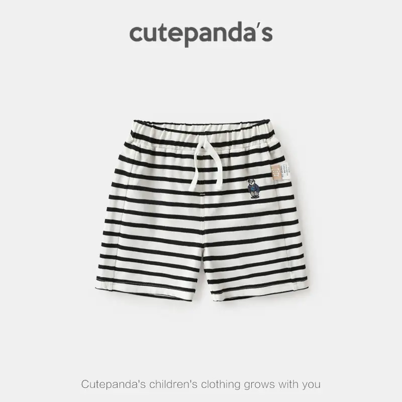 Kaka Panda Boys Shorts Cream Summer 39 Yuan - Image 10