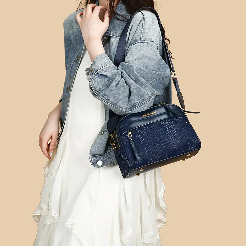 Blue Square Satchel Bag for Women 2025 - Image 8