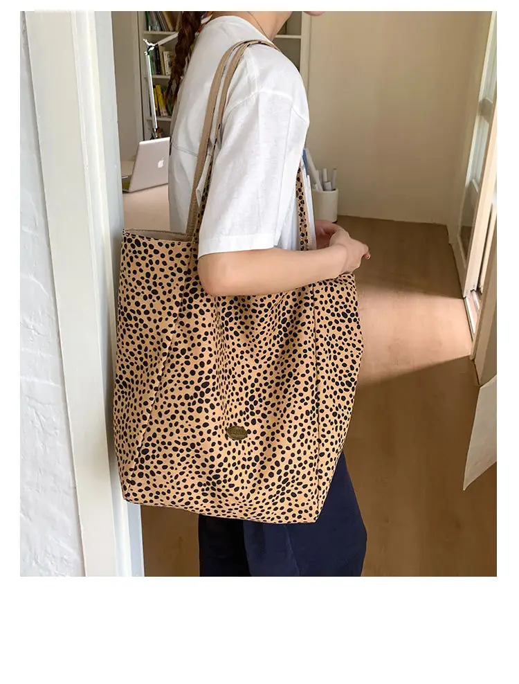Women Canvas Tote Bag Pink 2025 Summer Large Capacity — feature 12