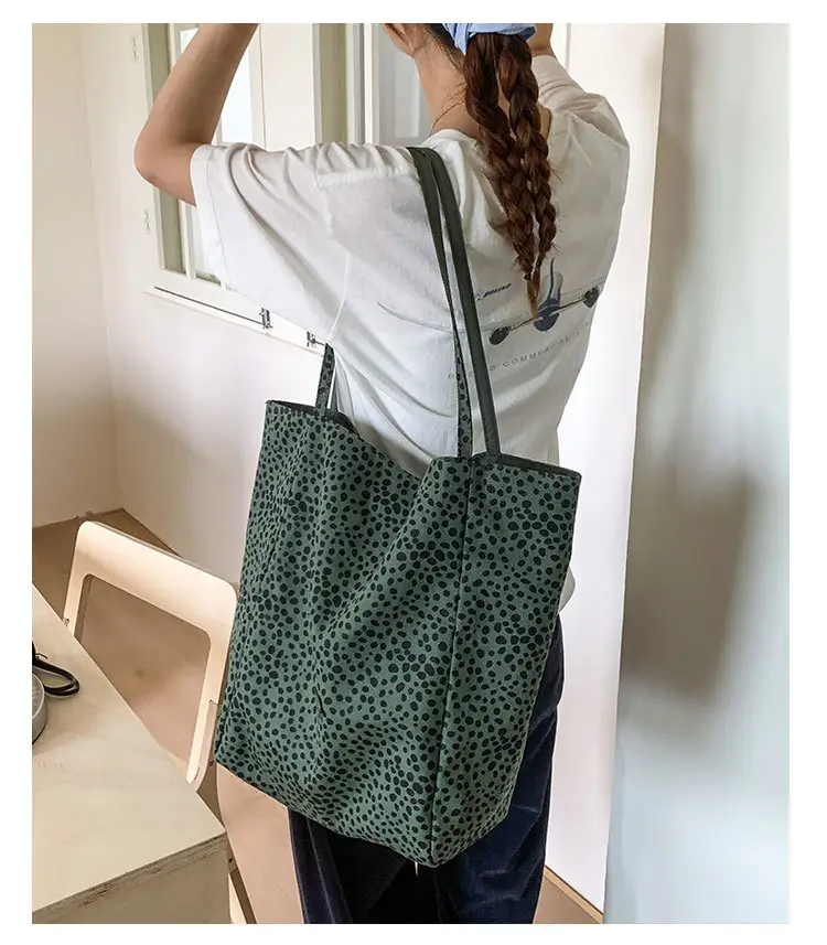 Women Canvas Tote Bag Pink 2025 Summer Large Capacity — feature 13