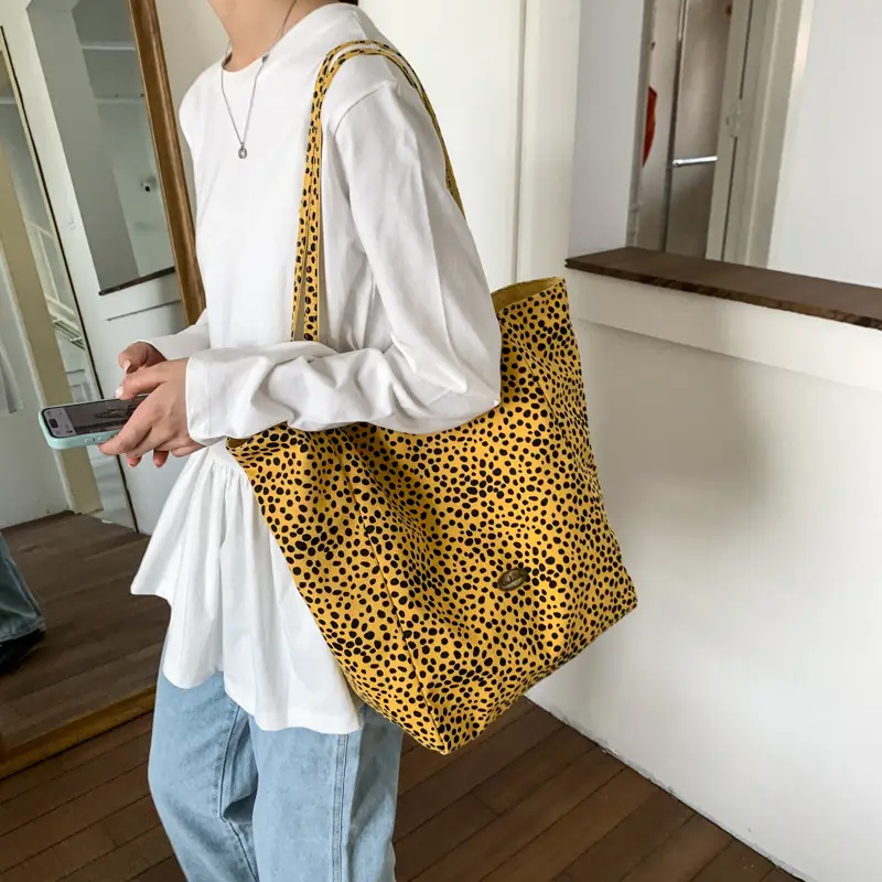 Women Canvas Tote Bag Pink 2025 Summer Large Capacity - Image 2
