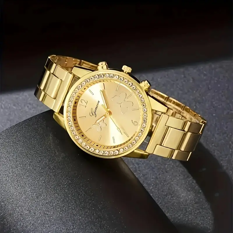 Foreign trade hot ladies watches niche fashion all-match steel band watches girls diamond automatic watches women wholesale