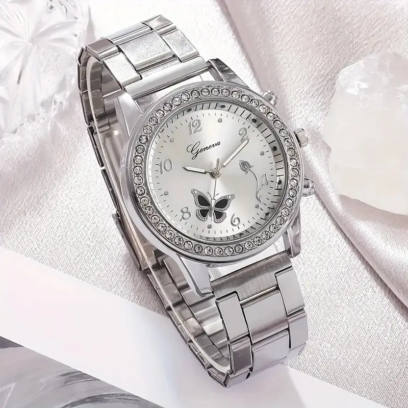 Foreign trade hot ladies watches niche fashion all-match steel band watches girls diamond automatic watches women wholesale — feature 4