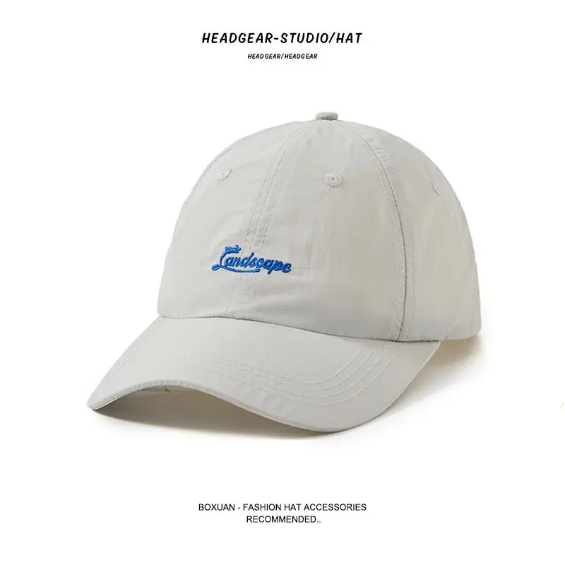 Women Blue Embroidered Baseball Cap Sun Protection - Image 9