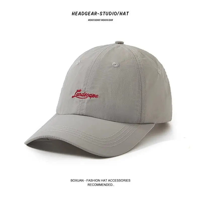 Women Blue Embroidered Baseball Cap Sun Protection - Image 3