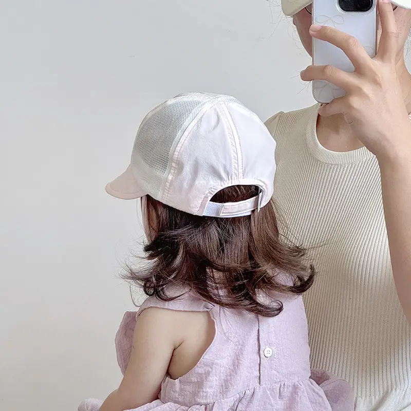 Baby White Beanie Hat with Bear Embroidery — feature 12