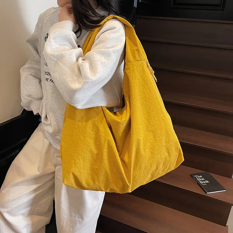 Women Large Capacity Yellow Tote Bag Lightweight All-match - Image 5