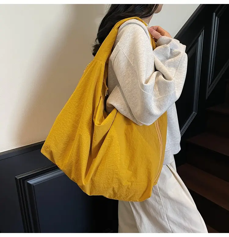 Women Large Capacity Yellow Tote Bag Lightweight All-match — feature 14