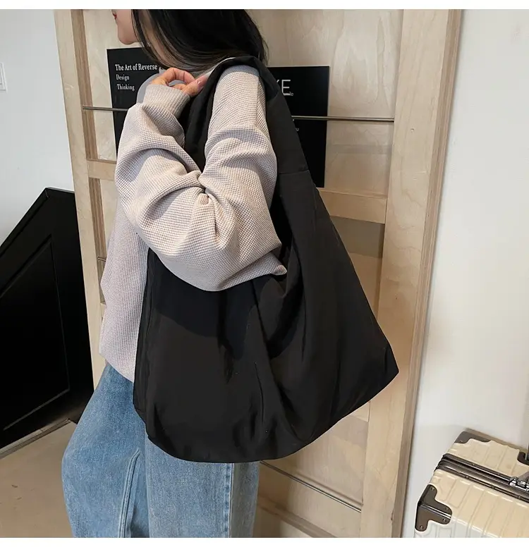 Women Large Capacity Yellow Tote Bag Lightweight All-match — feature 20