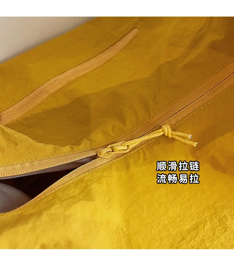 Women Large Capacity Yellow Tote Bag Lightweight All-match — feature 6