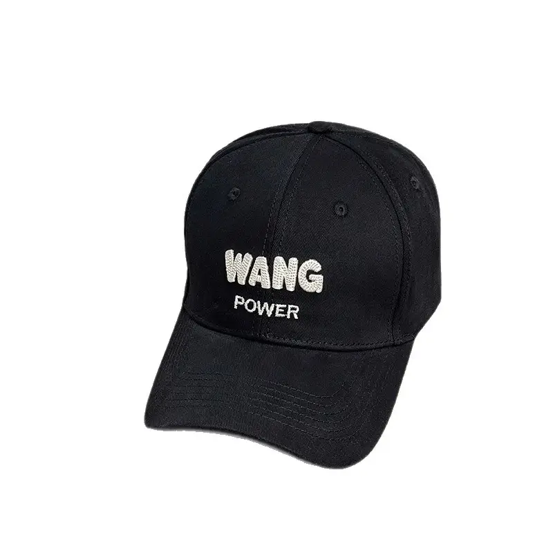 Women's Korean Style Baseball Cap with Embroidered "WANG POWER" Design - Image 13