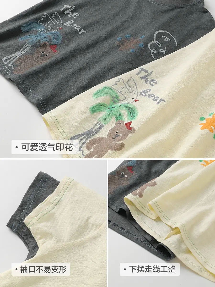 Right European Boys T-Shirt Summer Artistic Print 1500 Wash - Image 7