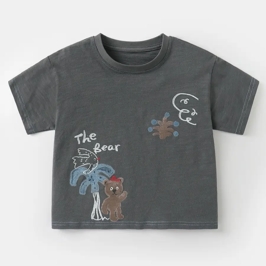 Right European Boys T-Shirt Summer Artistic Print 1500 Wash - Image 2
