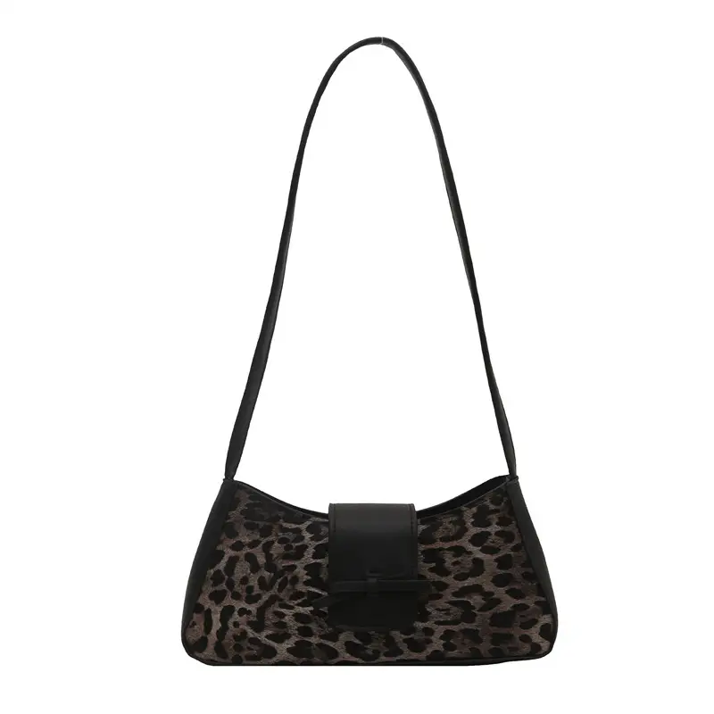 Women Leopard Print Shoulder Bag Red Bowknot 2025 - Image 9