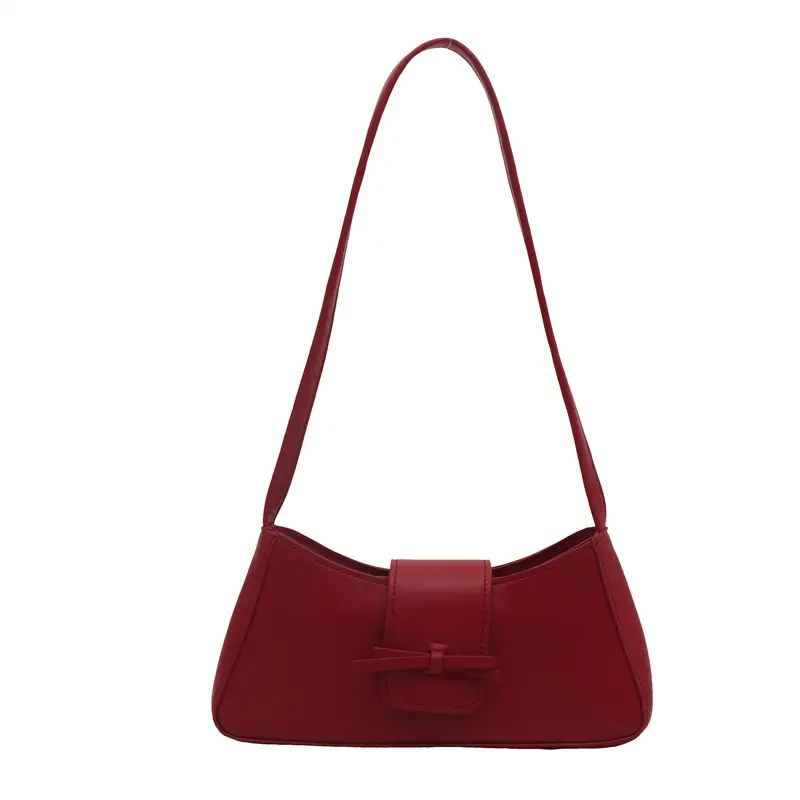 Women Leopard Print Shoulder Bag Red Bowknot 2025 - Image 4