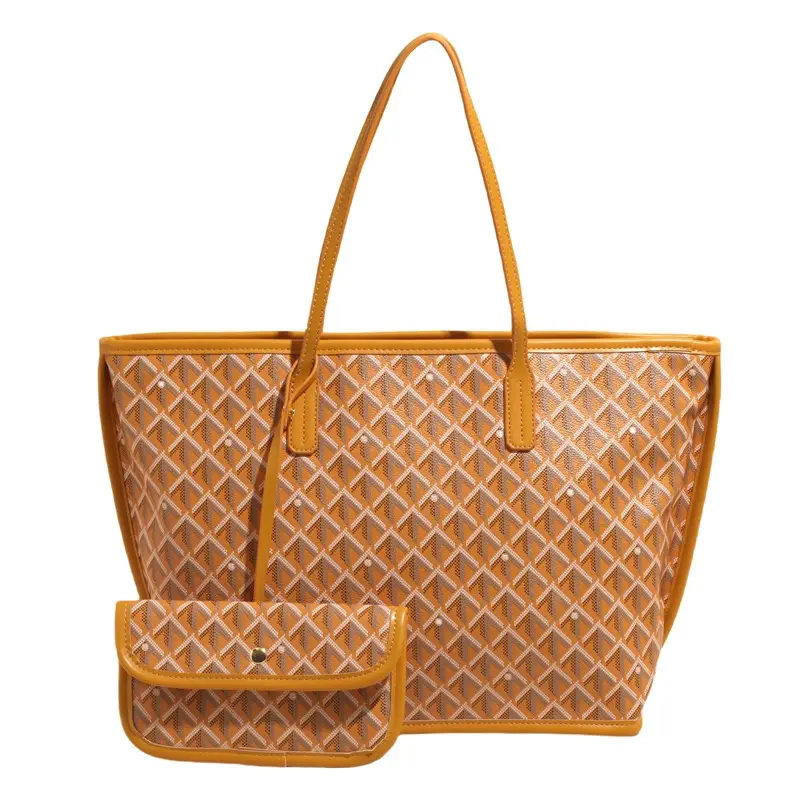 Retro Printed Quilted Shoulder Bag with Letter Commuting Design - Image 2
