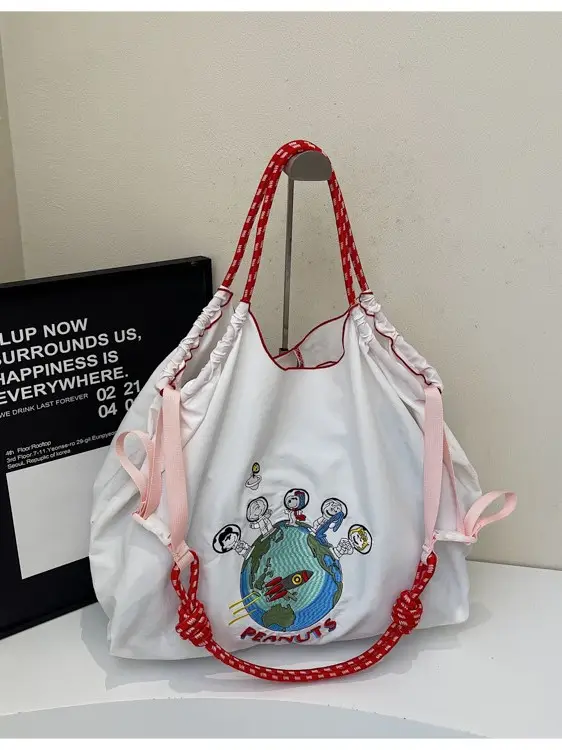 Cute Cartoon Armpit Bag for Girls Large Capacity Commuter Bag - Image 12