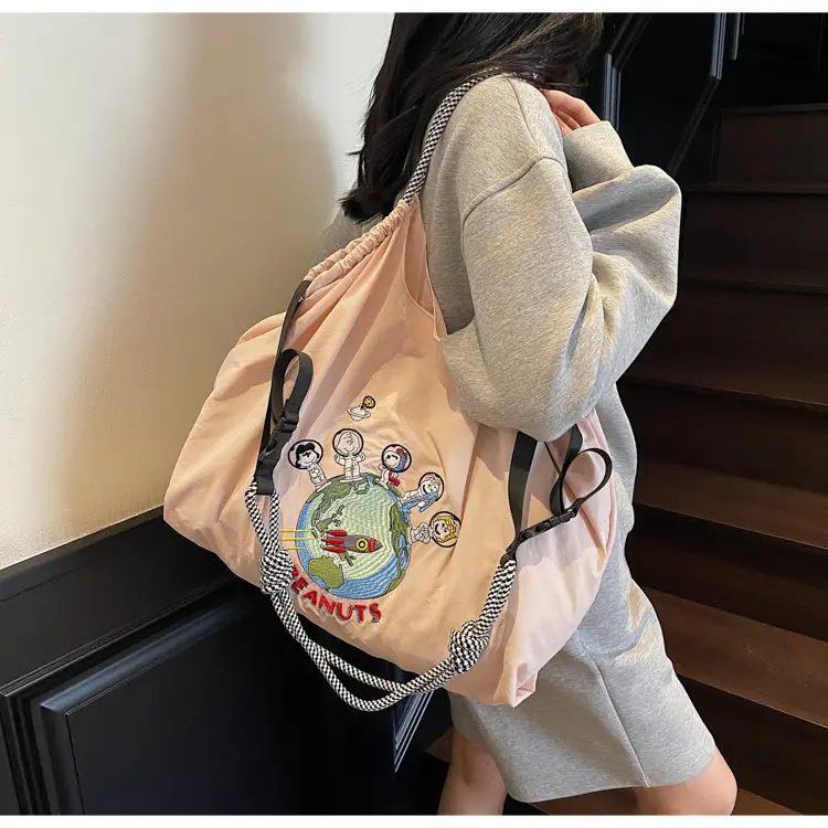 Cute Cartoon Armpit Bag for Girls Large Capacity Commuter Bag - Image 9