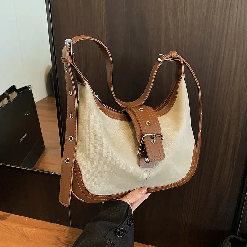 Women Retro Brown Leather Shoulder Bag 2025 - Image 3