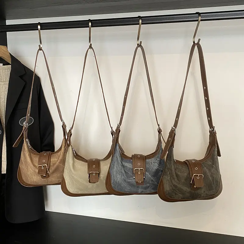 Women Retro Brown Leather Shoulder Bag 2025 - Image 4